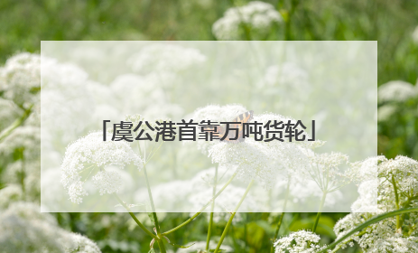 虞公港首靠万吨货轮